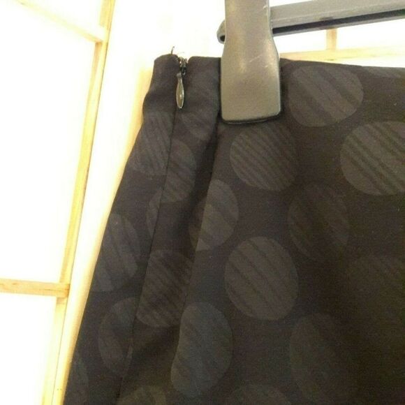 Style & Co.Black Circle Print Lined Flare Skirt 12 - Picture 5 of 5